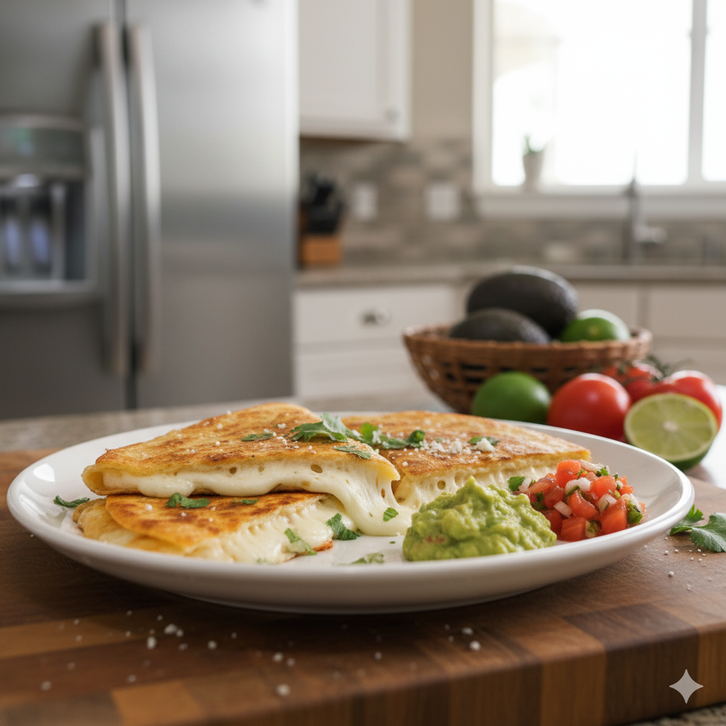 Quesadillas de queso Oaxaca
