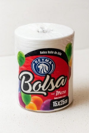 Rollo de Bolsa Plastica Transparente para 1/2 kg REYMA 15x25