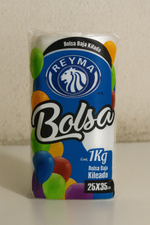 Rollo de Bolsa Plastica Transparente para 1 kg REYMA 25x35