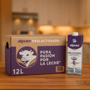 Leche Deslactosada ALPURA Caja c/12 pz de 1L