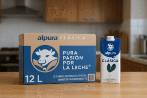 Leche Entera ALPURA Caja c/12 pz de 1L