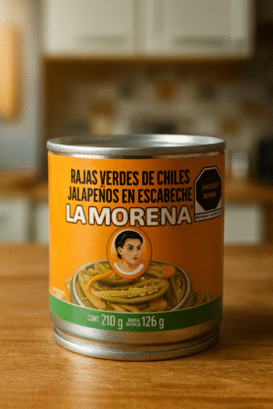 Chiles Jalapeños en Rajas en Escabeche LA MORENA de 210gr y 380gr