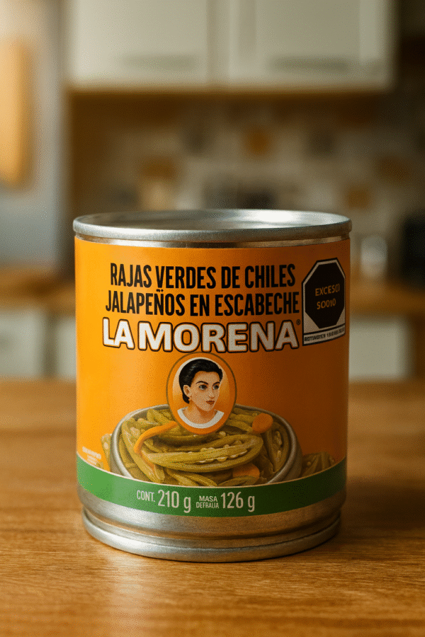 Chiles Jalapeños en Rajas en Escabeche LA MORENA de 210gr y 380gr