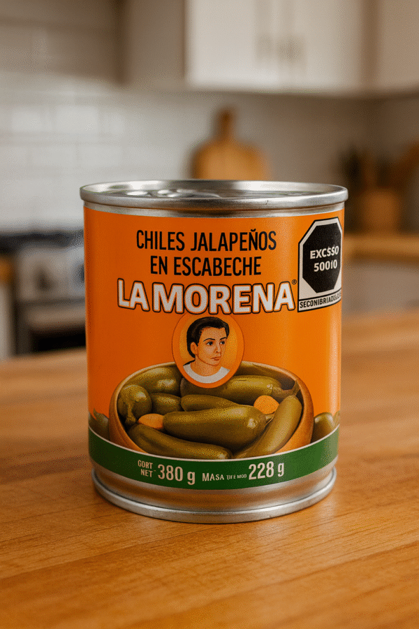 Chiles Jalapeños Enteros en Escabeche LA MORENA de 210gr y 380gr
