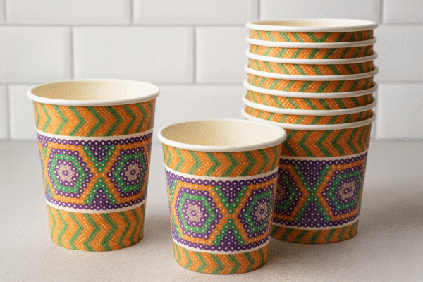 Vaso de Carton Bio para café de 12 Oz y 16 Oz c/diseño Paq de 20 Pz