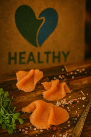 Laminas Congelado de Origen de salmon para carpaccio y  sashimi